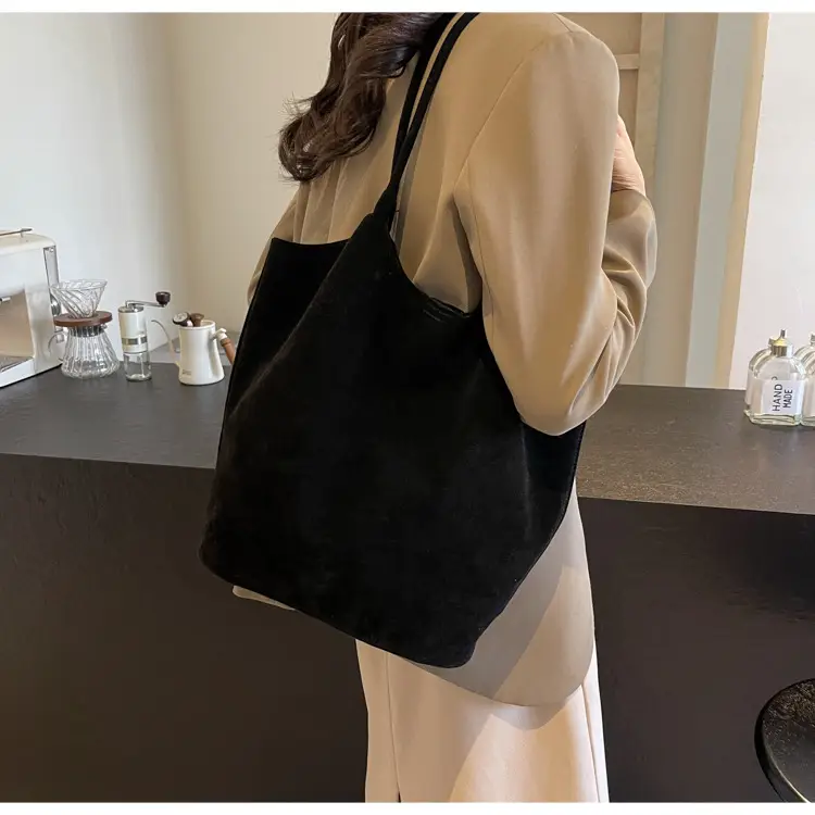 2026 Vintage Suede Shoulder Bag Large Capacity Women — feature 28