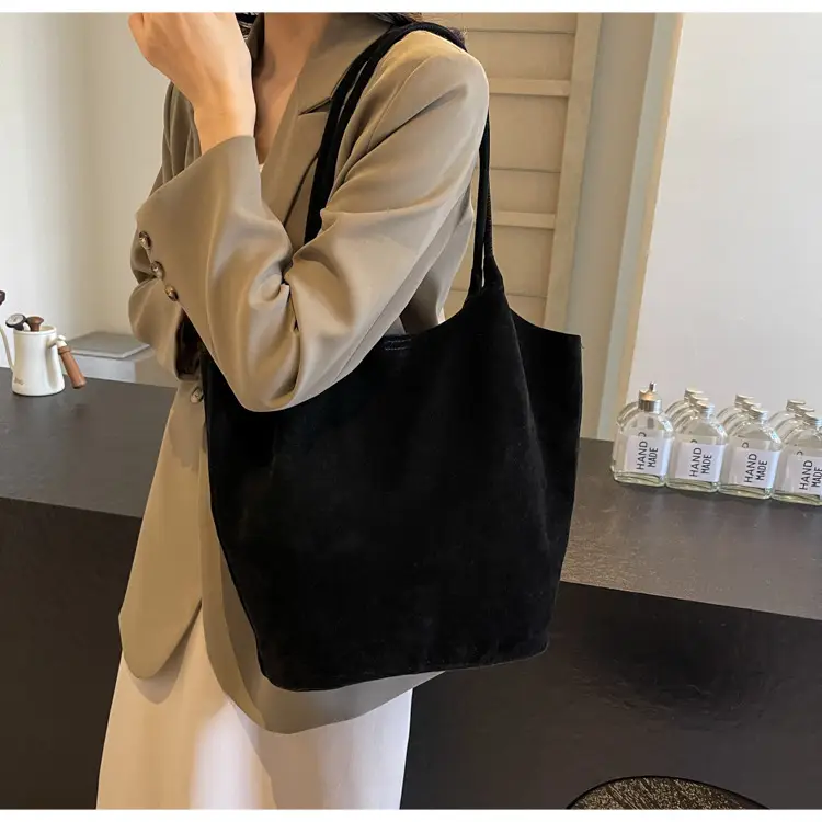 2026 Vintage Suede Shoulder Bag Large Capacity Women — feature 29