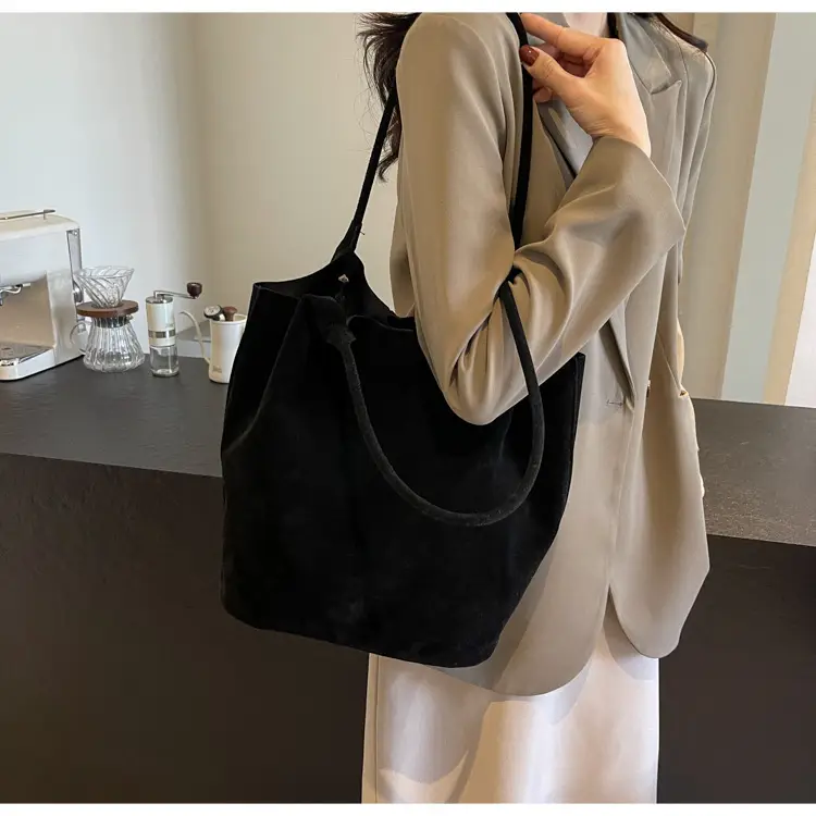2026 Vintage Suede Shoulder Bag Large Capacity Women — feature 32