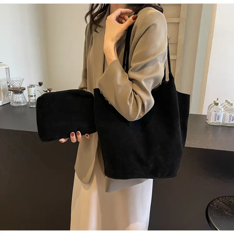 2026 Vintage Suede Shoulder Bag Large Capacity Women — feature 34