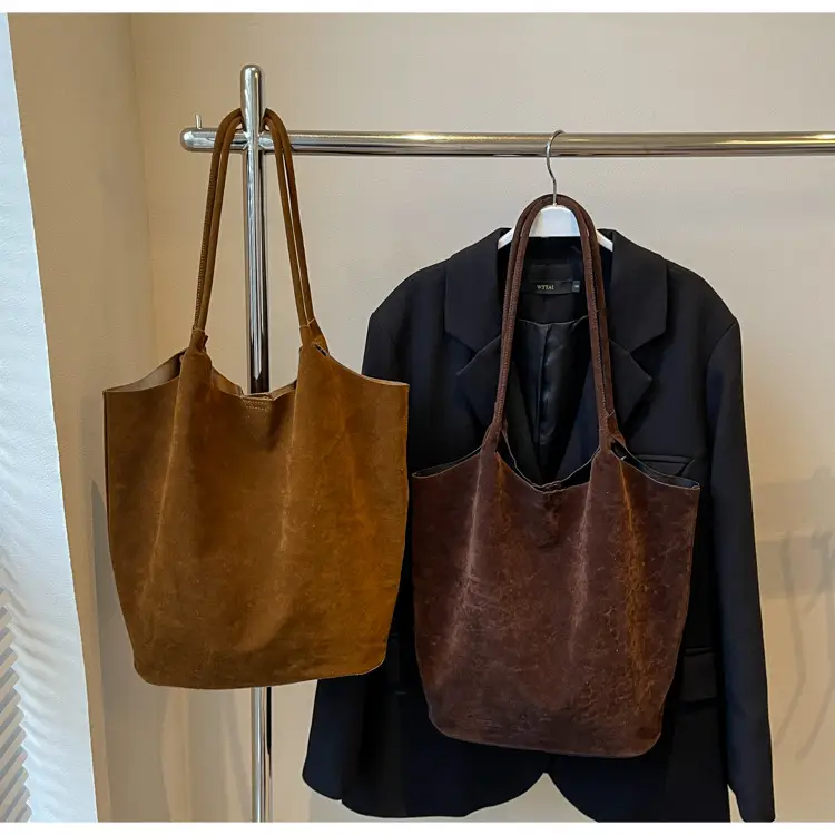 2026 Vintage Suede Shoulder Bag Large Capacity Women — feature 36