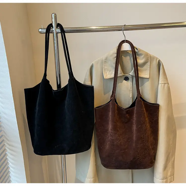 2026 Vintage Suede Shoulder Bag Large Capacity Women — feature 37