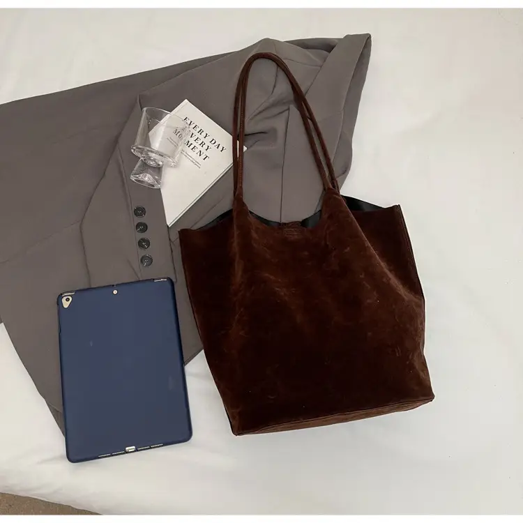 2026 Vintage Suede Shoulder Bag Large Capacity Women — feature 4