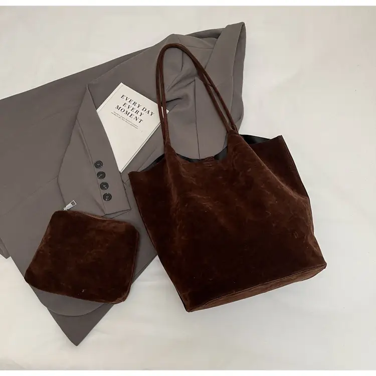 2026 Vintage Suede Shoulder Bag Large Capacity Women — feature 5