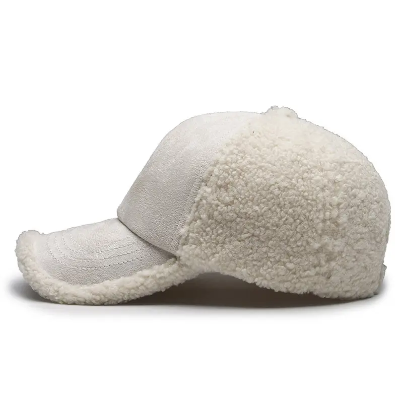 Teddy Embroidered Baseball Cap Warm Cold Proof