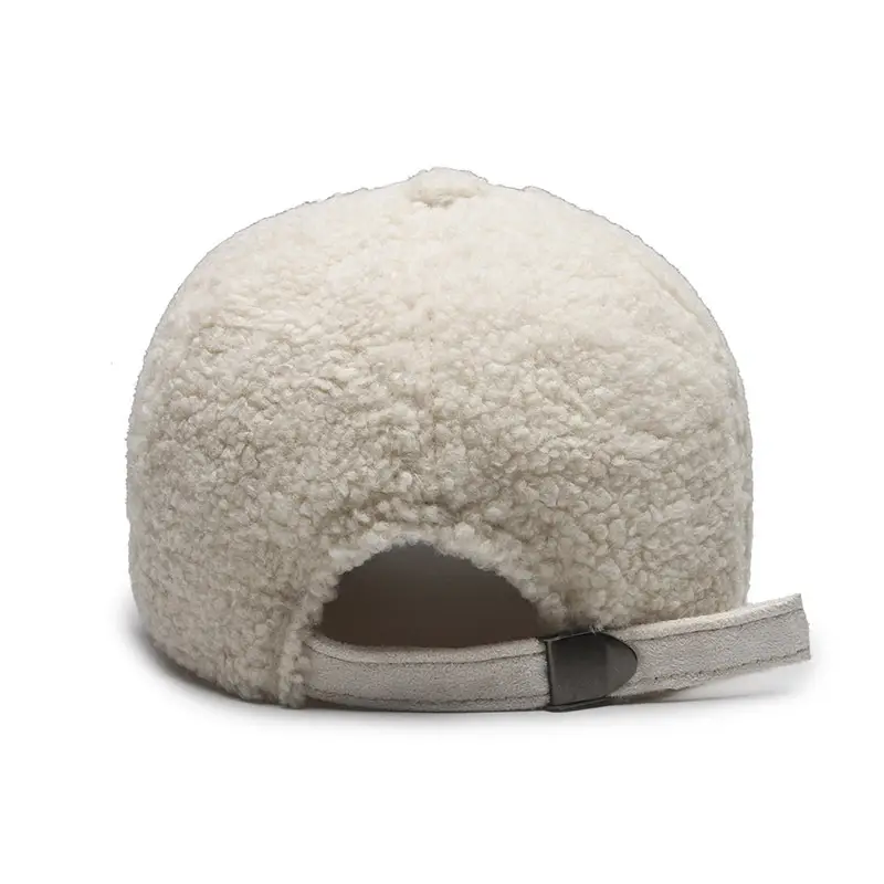 Teddy Embroidered Baseball Cap Warm Cold Proof