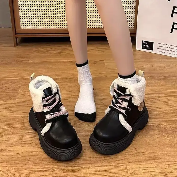 Women's Fleece-Lined Winter Boots Cream White — feature 11