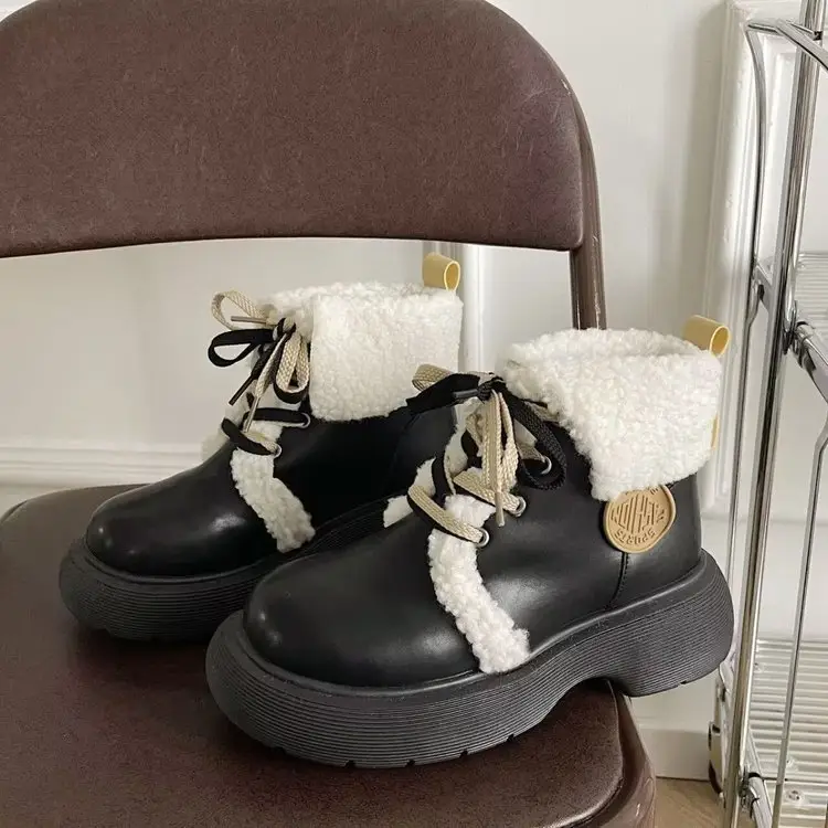 Women's Fleece-Lined Winter Boots Cream White — feature 3