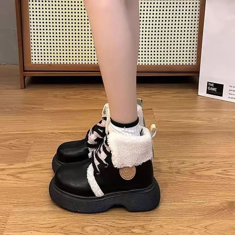 Women's Fleece-Lined Winter Boots Cream White — feature 5
