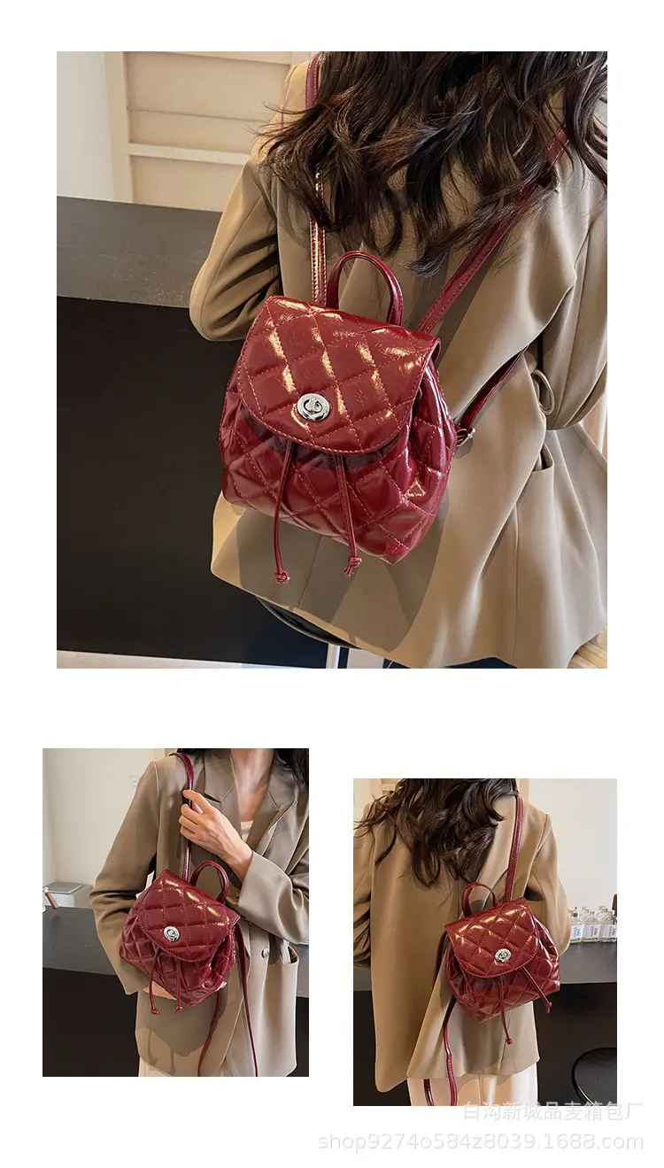 Korean Quilted Crossbody Bag Beige Small Travel Casual — feature 12