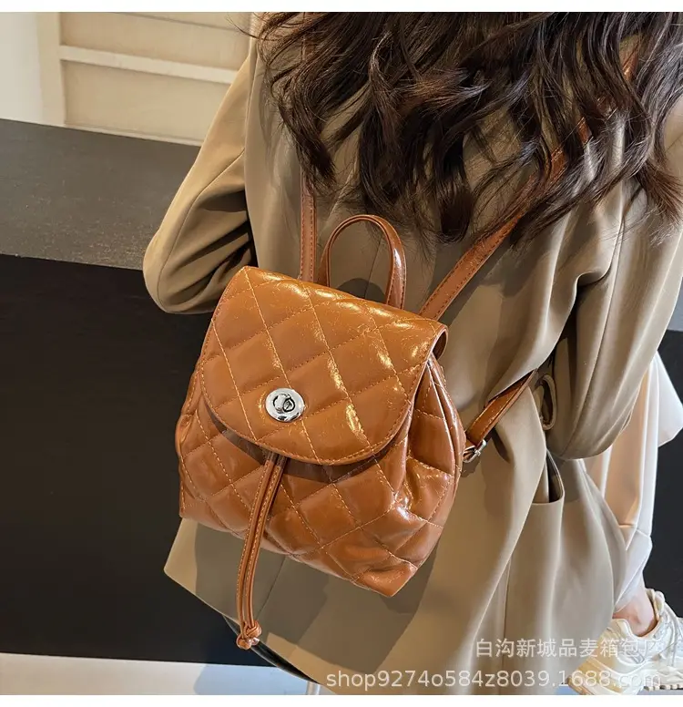 Korean Quilted Crossbody Bag Beige Small Travel Casual — feature 18