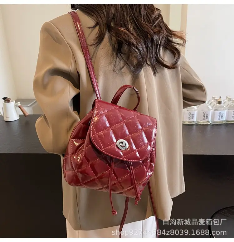 Korean Quilted Crossbody Bag Beige Small Travel Casual — feature 21