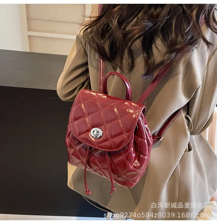 Korean Quilted Crossbody Bag Beige Small Travel Casual — feature 22