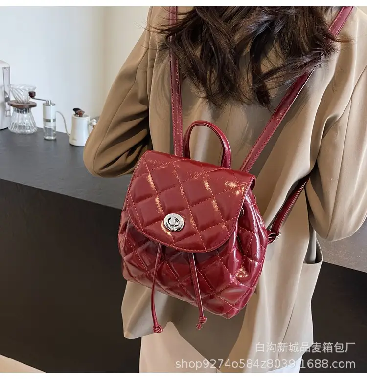 Korean Quilted Crossbody Bag Beige Small Travel Casual — feature 23
