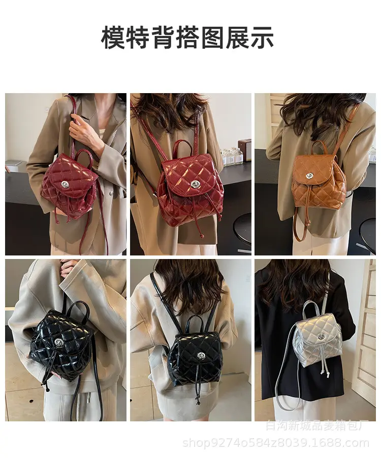 Korean Quilted Crossbody Bag Beige Small Travel Casual — feature 3