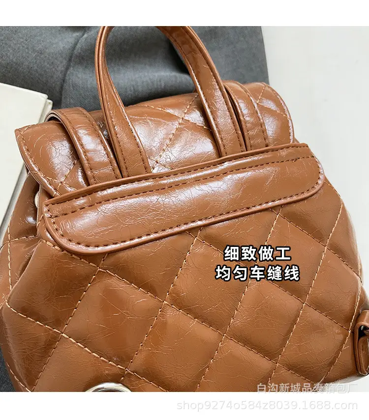 Korean Quilted Crossbody Bag Beige Small Travel Casual — feature 6
