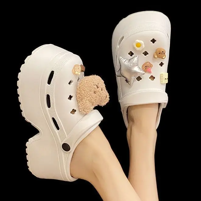 Women's White EVA Beach Sandals with Star Decor - Image 5