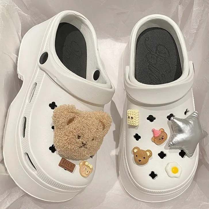 Women's White EVA Beach Sandals with Star Decor - Image 6