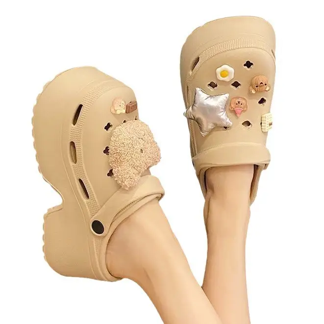 Women's White EVA Beach Sandals with Star Decor - Image 8