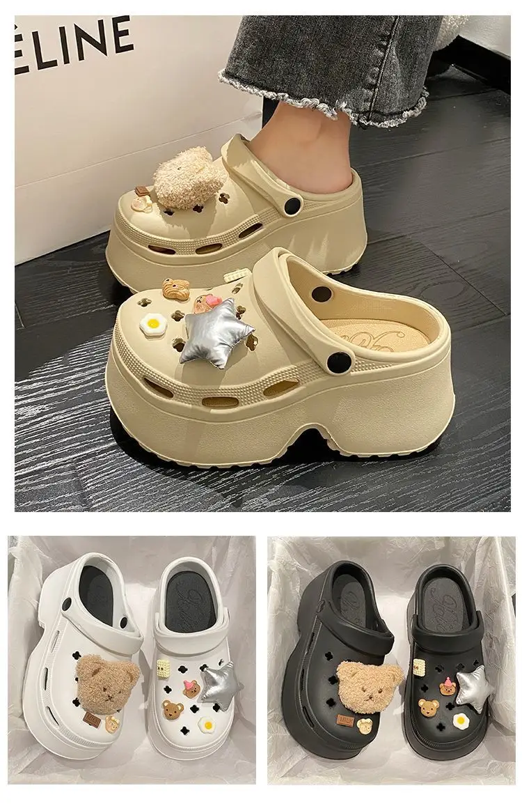 Women's White EVA Beach Sandals with Star Decor — feature 15