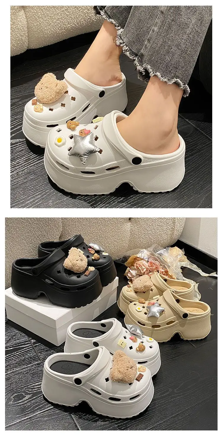 Women's White EVA Beach Sandals with Star Decor — feature 20