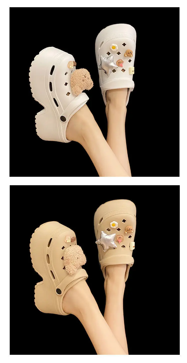 Women's White EVA Beach Sandals with Star Decor — feature 25
