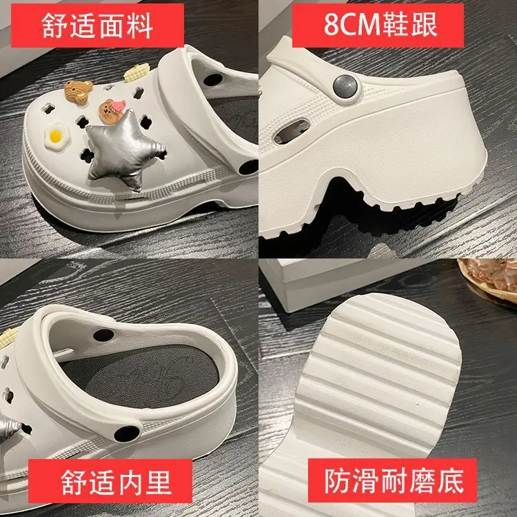 Women's White EVA Beach Sandals with Star Decor — feature 26