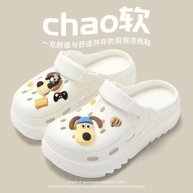 New Southeast Asian Style Summer Outdoor Non-Slip Odorless Casual Beach Eva Closed-Toe Thick-Soled Black Clogs for Women