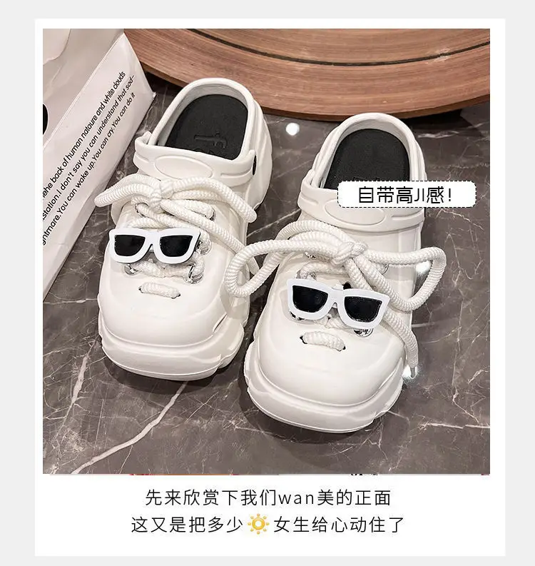 Thick-Soled Clogs for Women, Suitable for Outdoor Wear in Summer 2026, New Non-Slip Breathable Cute Ins-Style Beach Closed-Toe Half Slippers for Women — feature 13