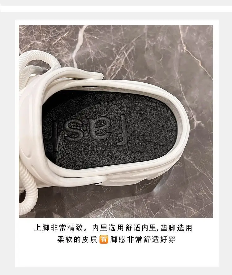 Thick-Soled Clogs for Women, Suitable for Outdoor Wear in Summer 2026, New Non-Slip Breathable Cute Ins-Style Beach Closed-Toe Half Slippers for Women — feature 14