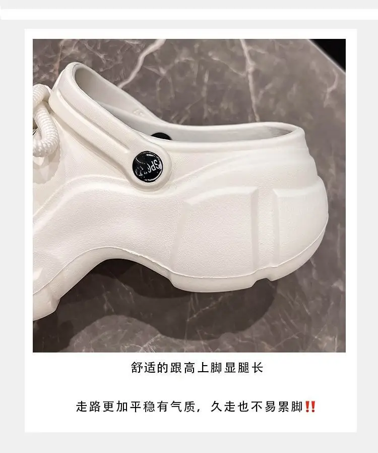 Thick-Soled Clogs for Women, Suitable for Outdoor Wear in Summer 2026, New Non-Slip Breathable Cute Ins-Style Beach Closed-Toe Half Slippers for Women — feature 15