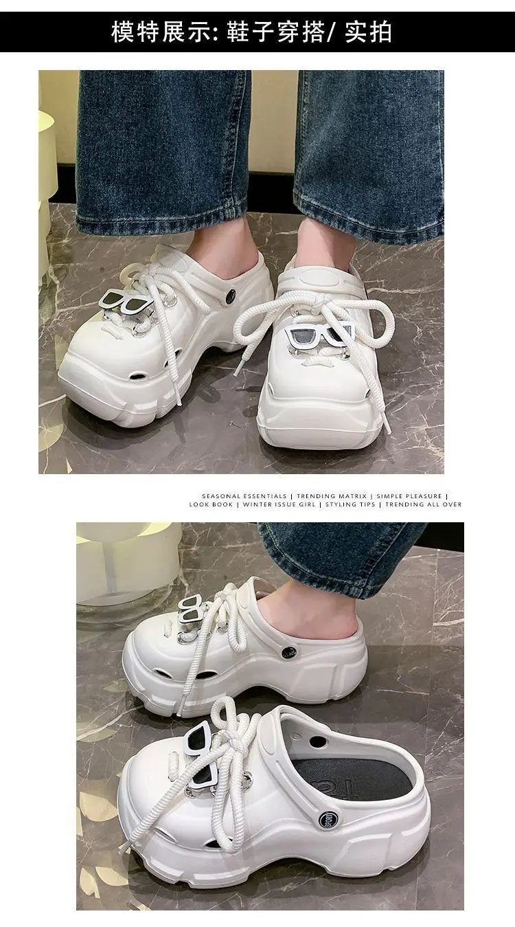 Thick-Soled Clogs for Women, Suitable for Outdoor Wear in Summer 2026, New Non-Slip Breathable Cute Ins-Style Beach Closed-Toe Half Slippers for Women — feature 17