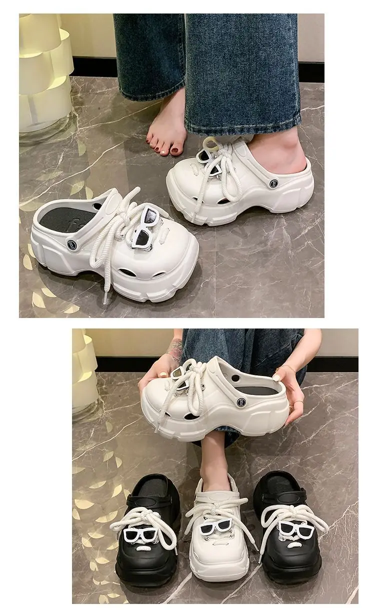 Thick-Soled Clogs for Women, Suitable for Outdoor Wear in Summer 2026, New Non-Slip Breathable Cute Ins-Style Beach Closed-Toe Half Slippers for Women — feature 18