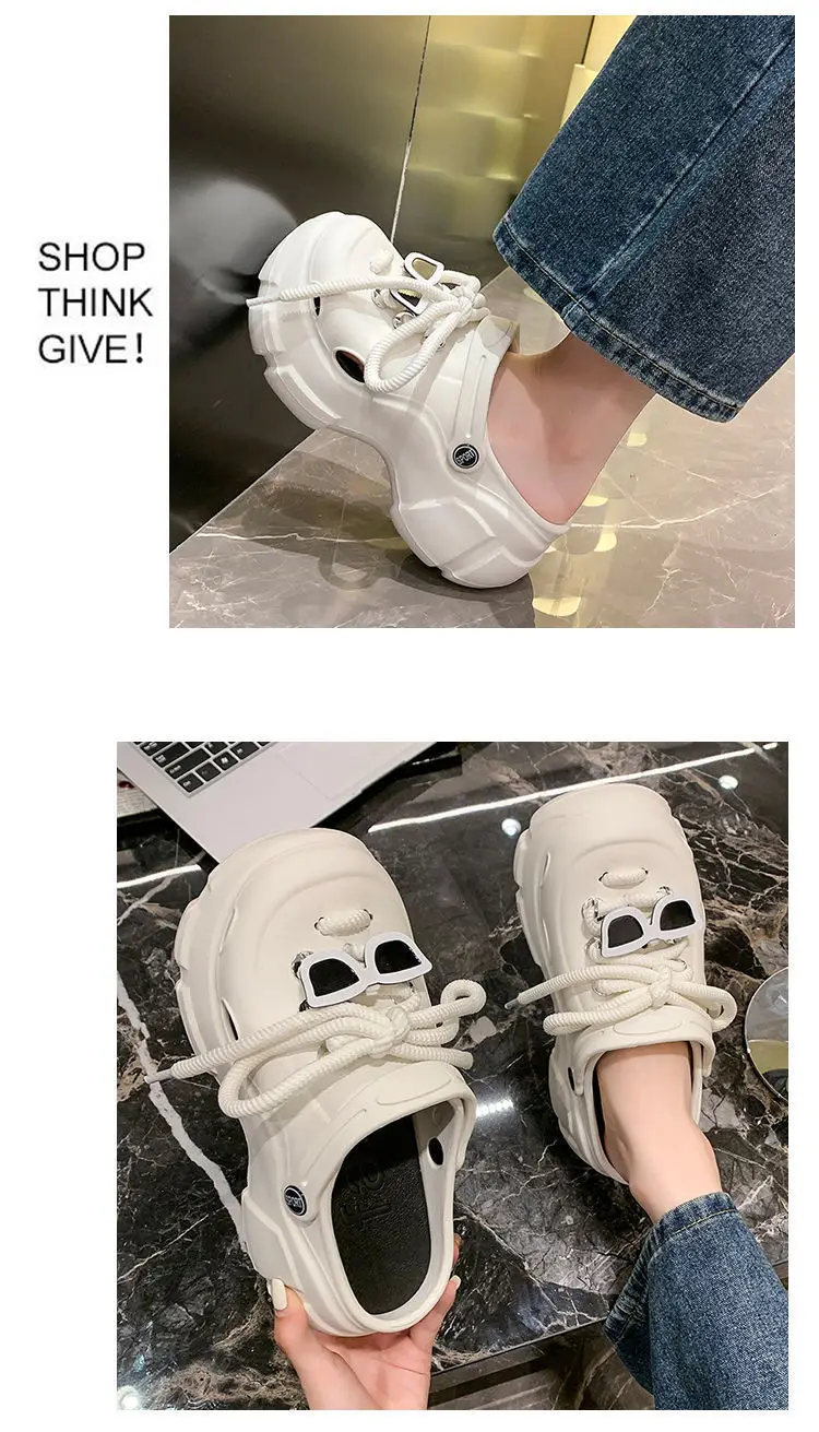Thick-Soled Clogs for Women, Suitable for Outdoor Wear in Summer 2026, New Non-Slip Breathable Cute Ins-Style Beach Closed-Toe Half Slippers for Women — feature 19