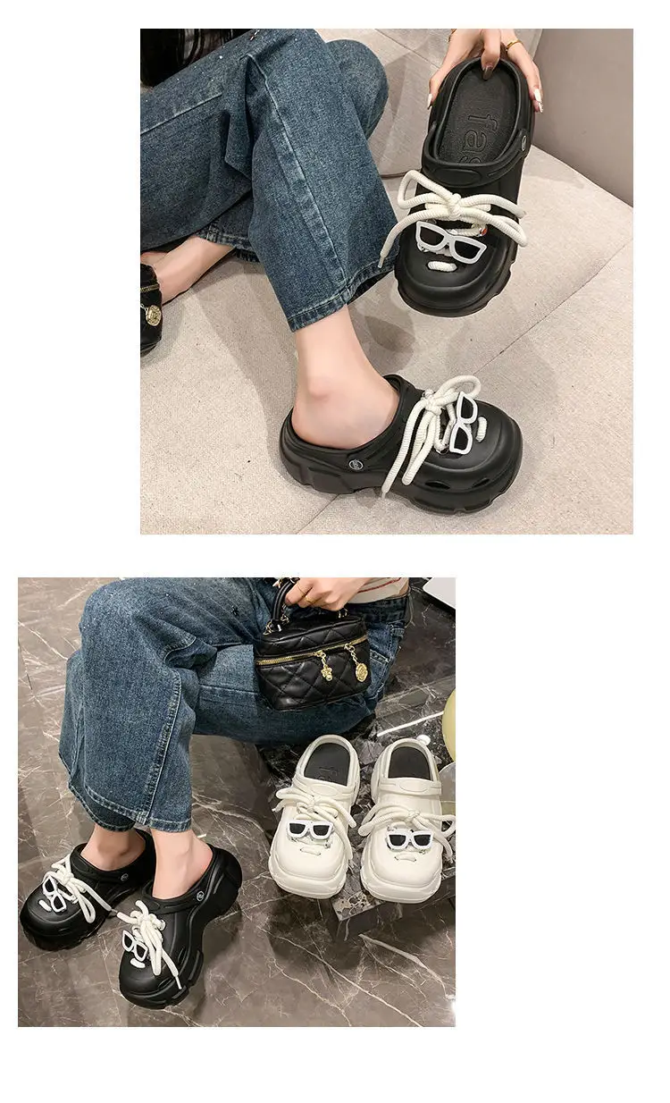 Thick-Soled Clogs for Women, Suitable for Outdoor Wear in Summer 2026, New Non-Slip Breathable Cute Ins-Style Beach Closed-Toe Half Slippers for Women — feature 22