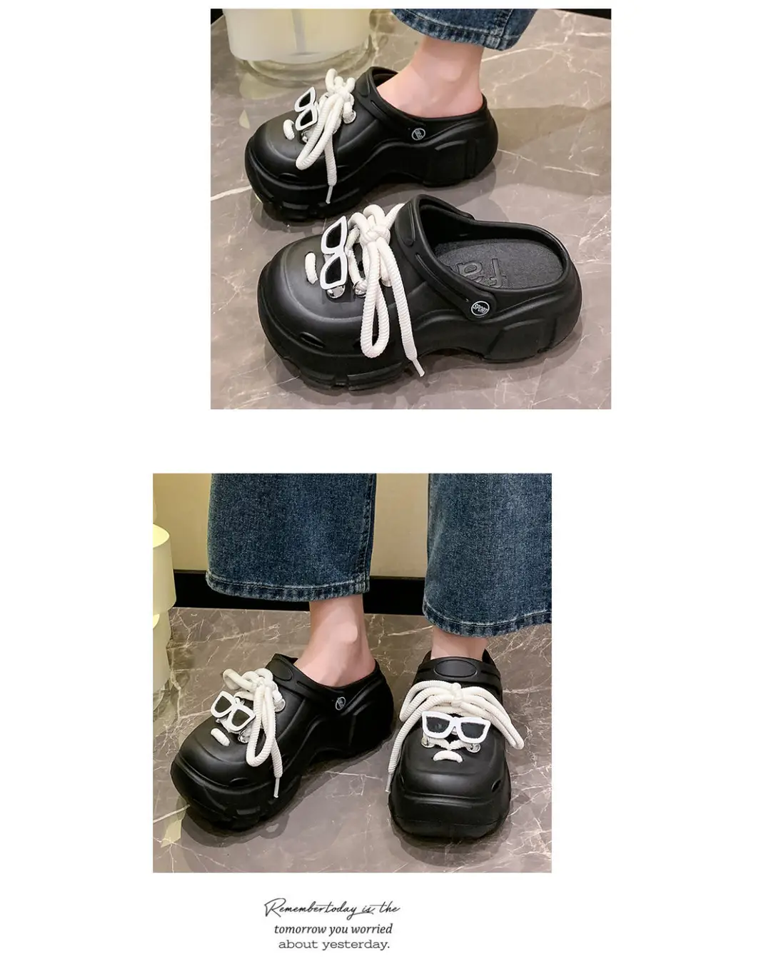 Thick-Soled Clogs for Women, Suitable for Outdoor Wear in Summer 2026, New Non-Slip Breathable Cute Ins-Style Beach Closed-Toe Half Slippers for Women — feature 23