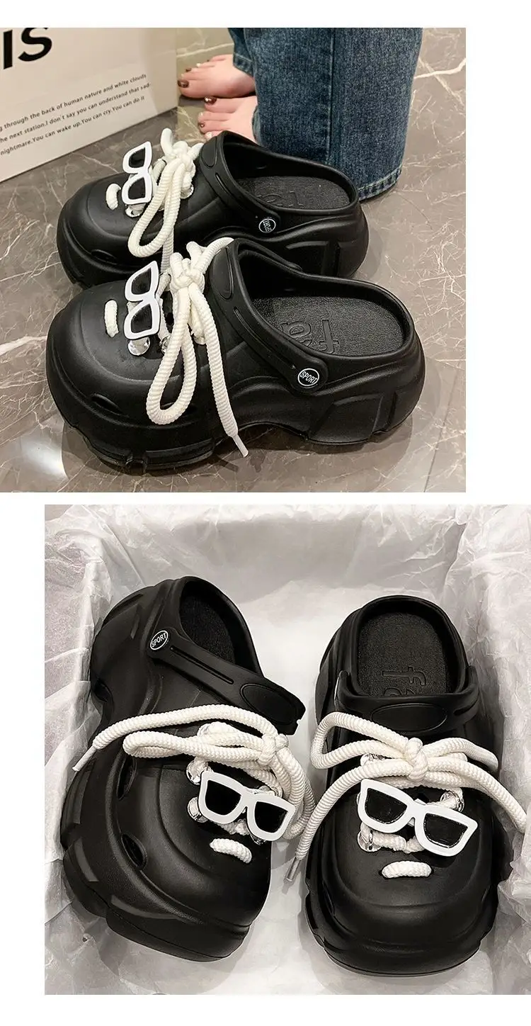 Thick-Soled Clogs for Women, Suitable for Outdoor Wear in Summer 2026, New Non-Slip Breathable Cute Ins-Style Beach Closed-Toe Half Slippers for Women — feature 29