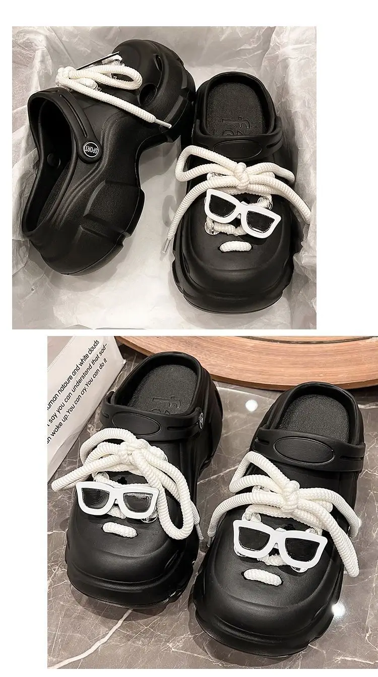 Thick-Soled Clogs for Women, Suitable for Outdoor Wear in Summer 2026, New Non-Slip Breathable Cute Ins-Style Beach Closed-Toe Half Slippers for Women — feature 30