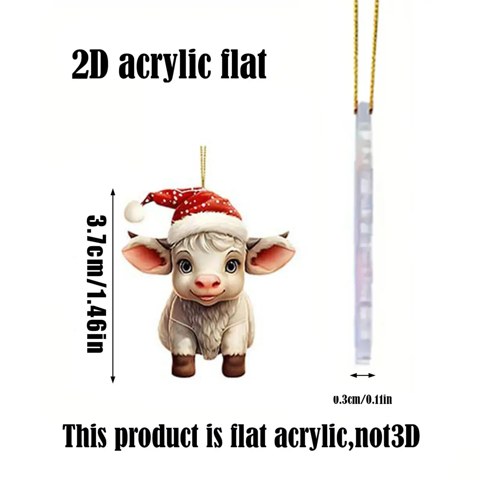 2024 Yak Christmas Counted Blind Box Acrylic Pendant - Image 29