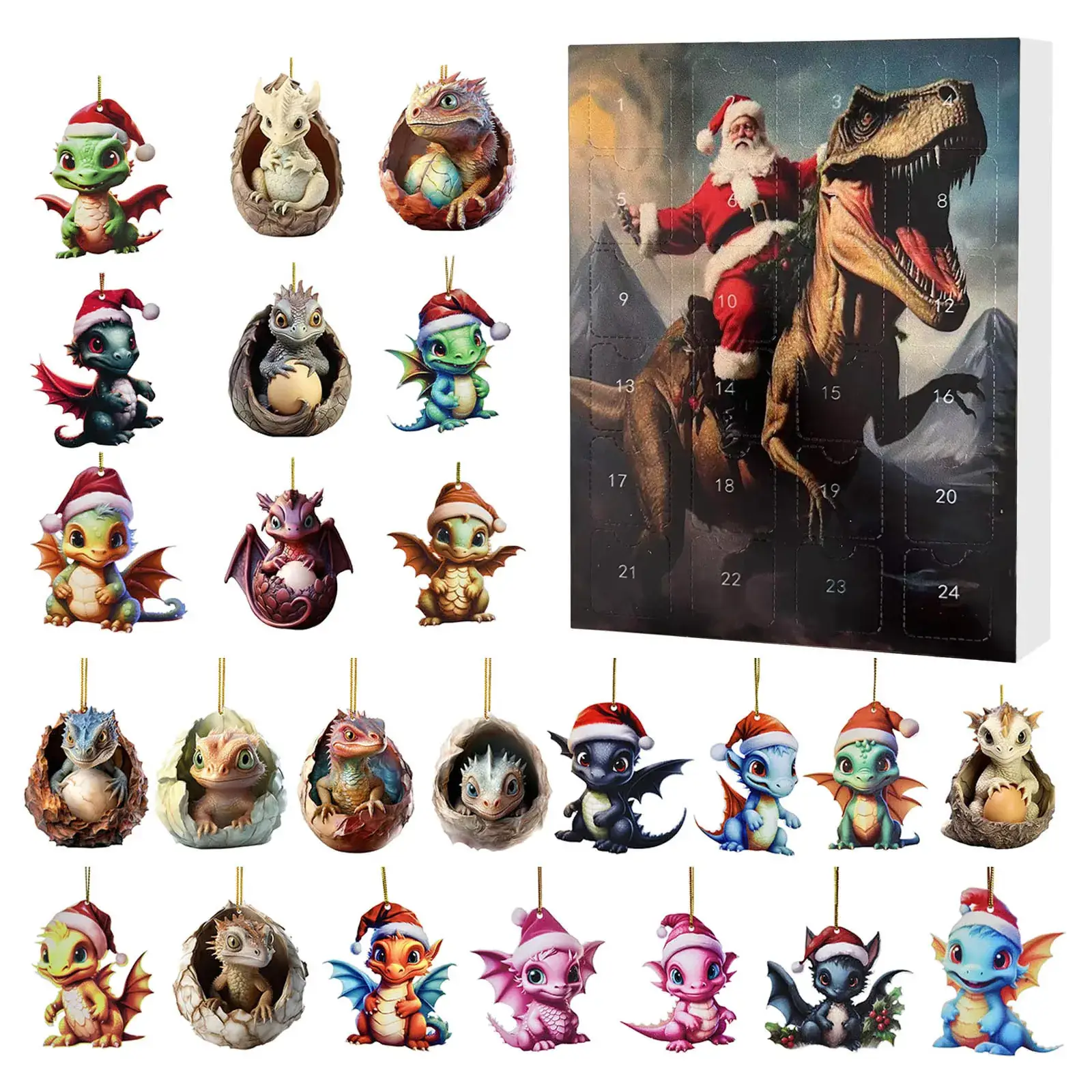 2024 Yak Christmas Counted Blind Box Acrylic Pendant - Image 18
