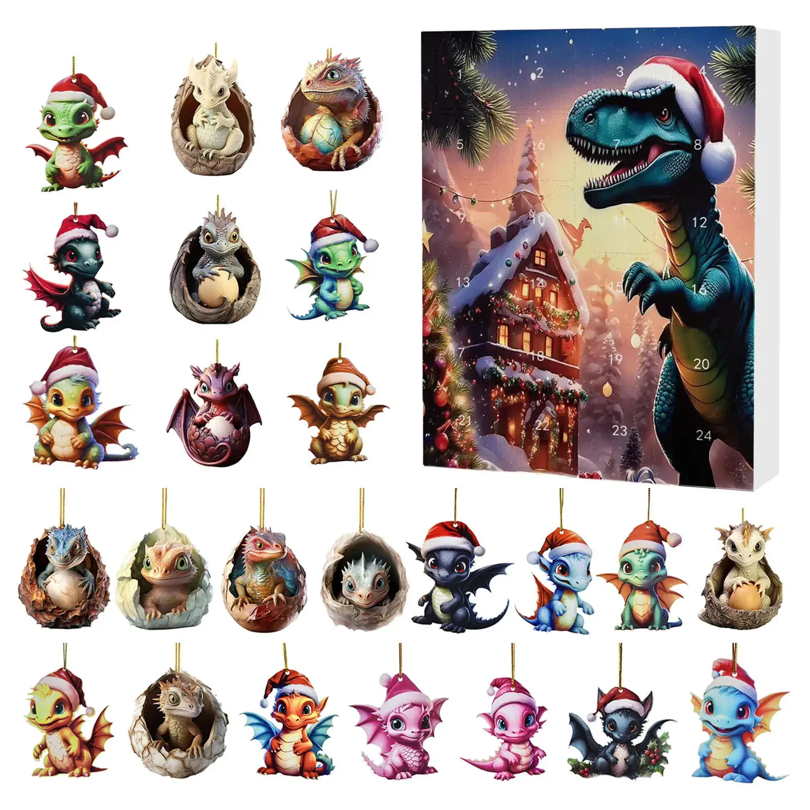 2024 Yak Christmas Counted Blind Box Acrylic Pendant - Image 21
