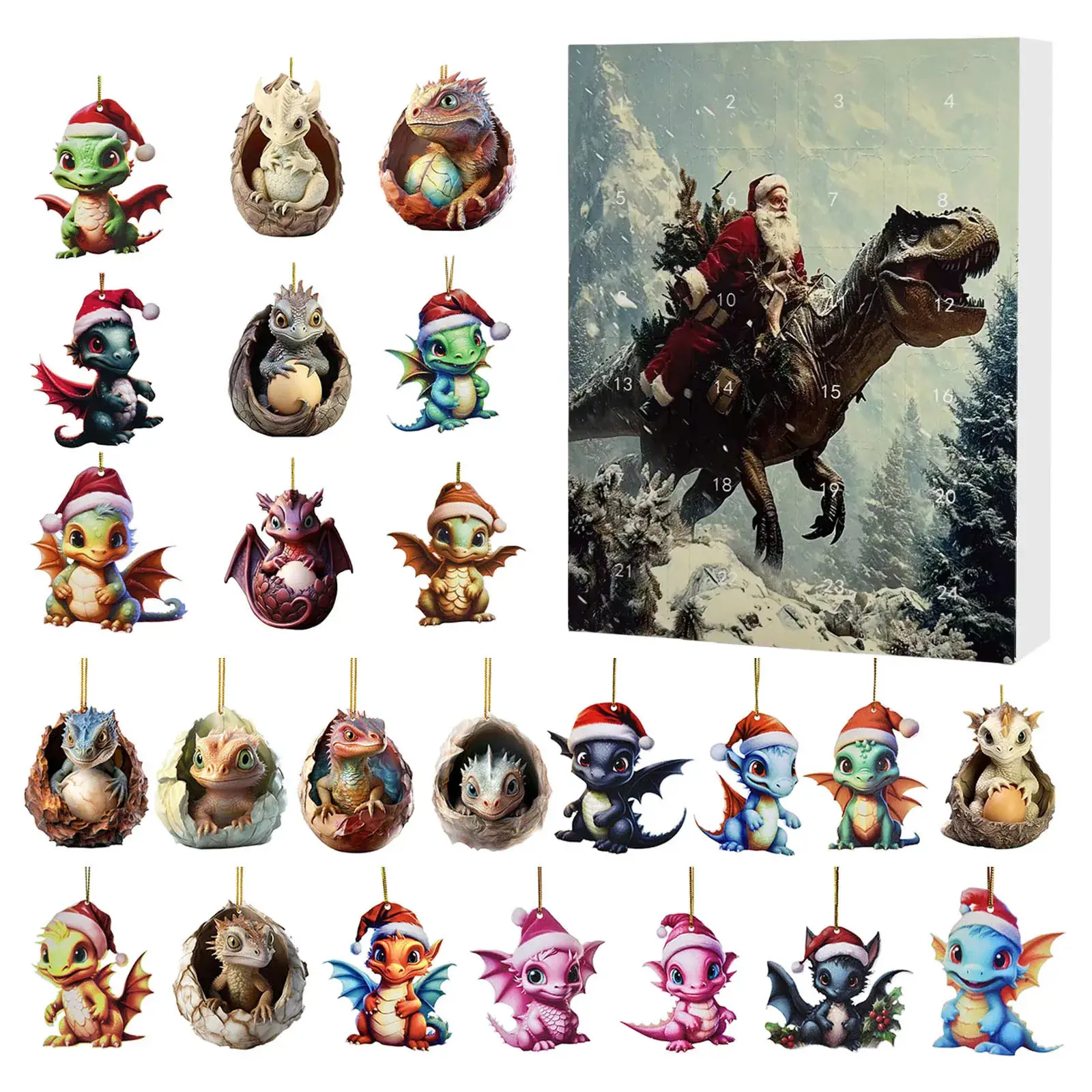 2024 Yak Christmas Counted Blind Box Acrylic Pendant - Image 22