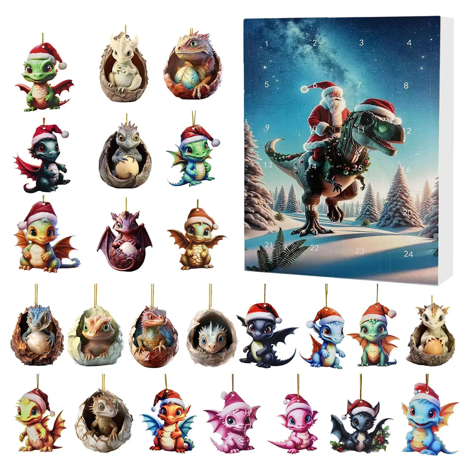 2024 Yak Christmas Counted Blind Box Acrylic Pendant - Image 23