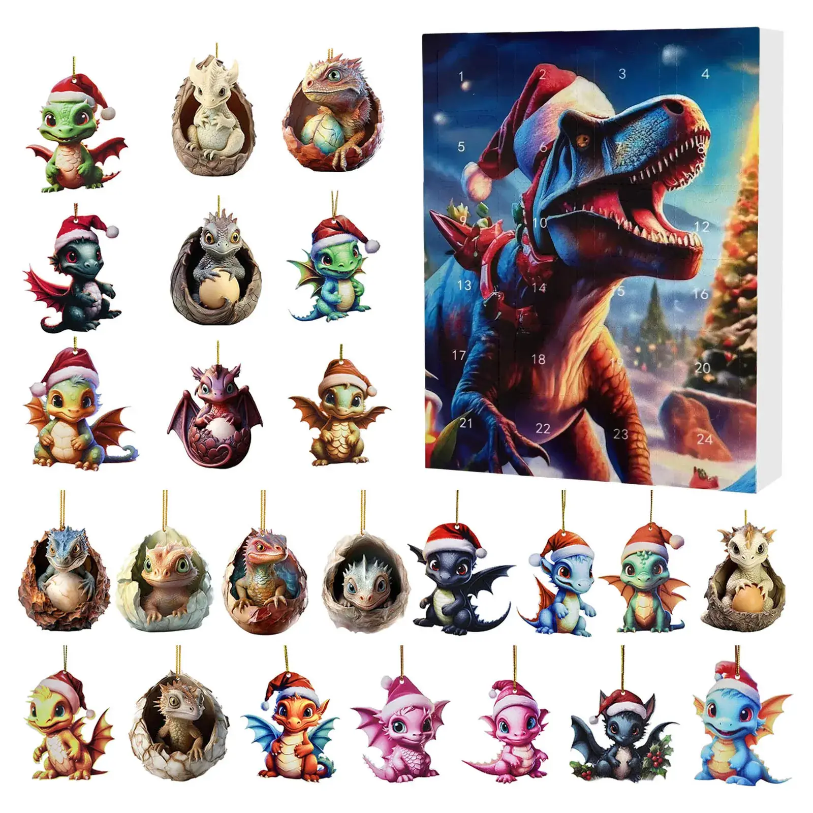 2024 Yak Christmas Counted Blind Box Acrylic Pendant - Image 25