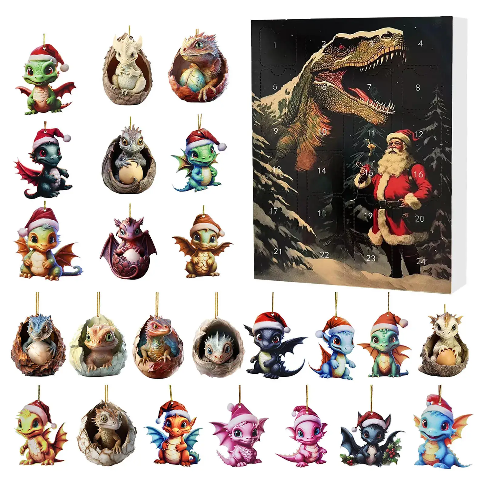 2024 Yak Christmas Counted Blind Box Acrylic Pendant - Image 26