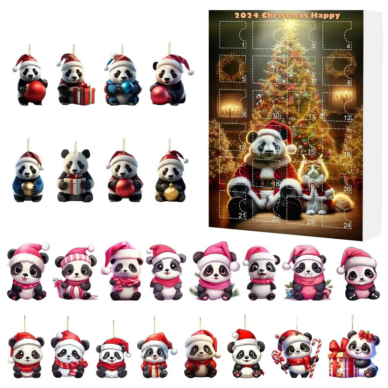 2024 Yak Christmas Counted Blind Box Acrylic Pendant - Image 5