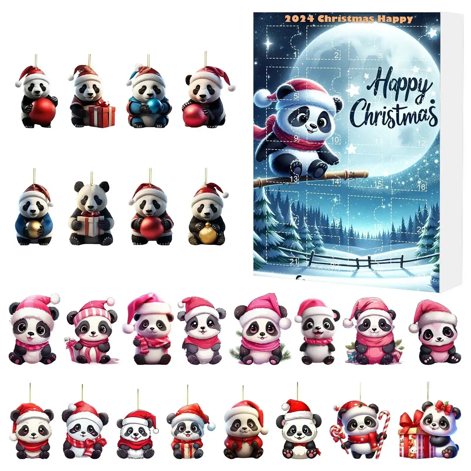 2024 Yak Christmas Counted Blind Box Acrylic Pendant - Image 6