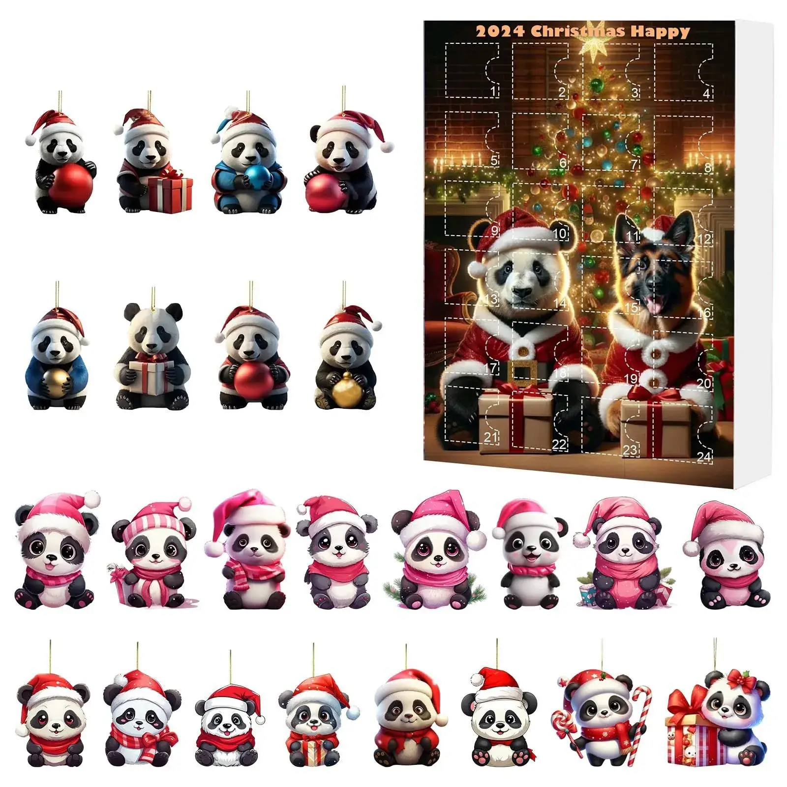 2024 Yak Christmas Counted Blind Box Acrylic Pendant - Image 7