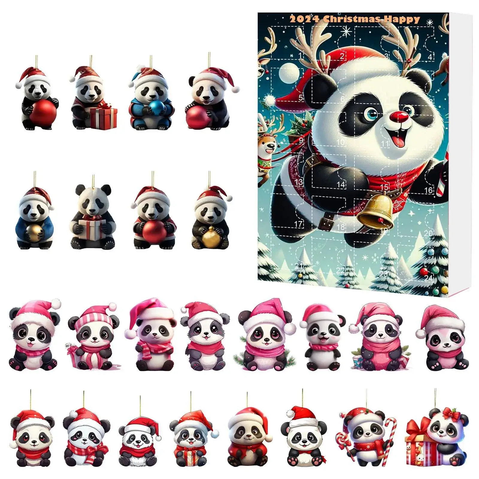 2024 Yak Christmas Counted Blind Box Acrylic Pendant - Image 8