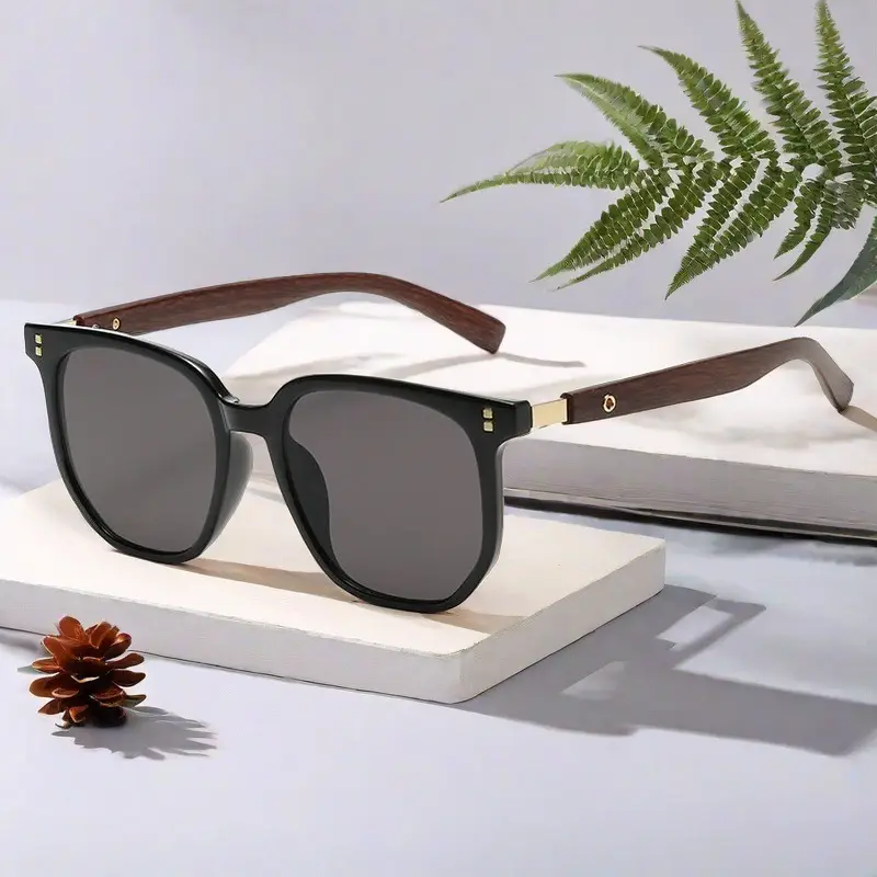 2026 Korean Style Brown Sunglasses for Women Square Frame — feature 12